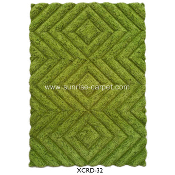 Microfiber thin yarm 3D design Carpet